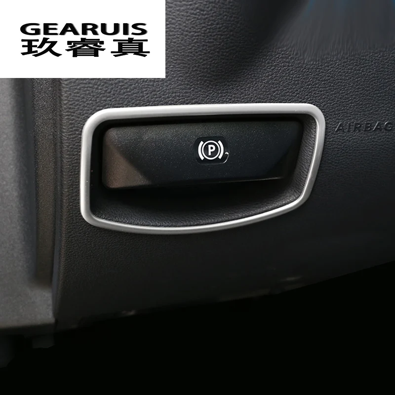 

Car styling The foot brake release switch decoration frame Trim Sticker for Mercedes Benz E class W212 C Class W204 Accessories