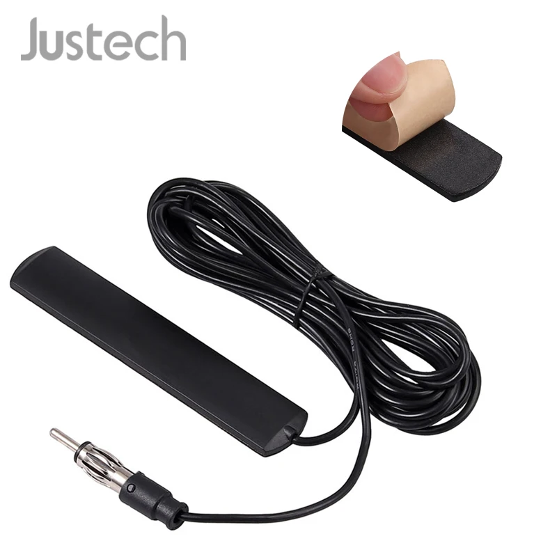 Justech 5 дБ усиление FM радио антенна патч Универсальный лобовое стекло паста м