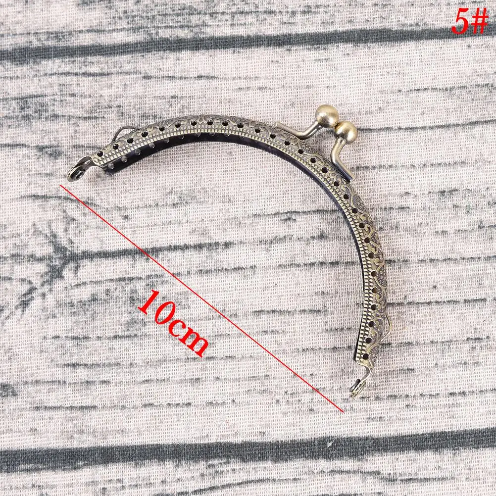 Металлический кошелек в античном стиле 20 см 1 шт.|kiss clasp handle|handles for bagskiss |