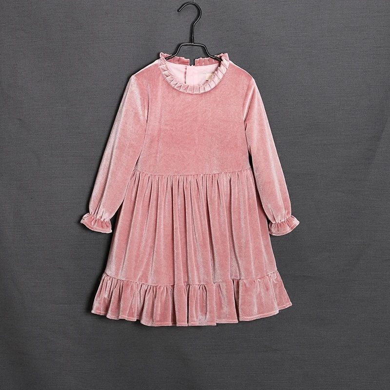 

Autumn Winter mother and daughter dress soft velvet women plus size children clothing baby kids clothes family matching outfits