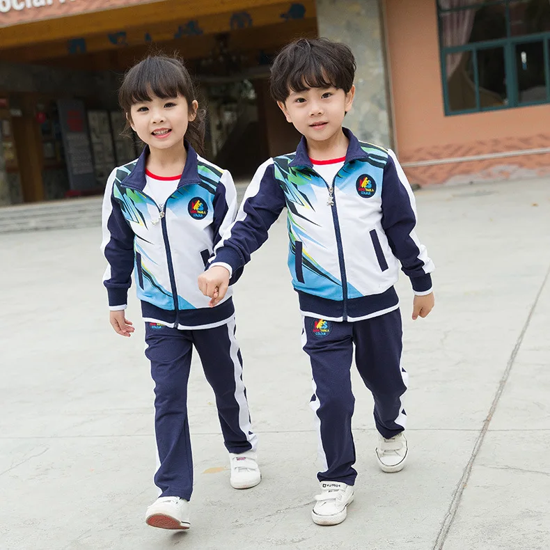 kids boy and girl's sportswear suit two pieces long sleeved children's wear uniforms | Детская одежда и обувь
