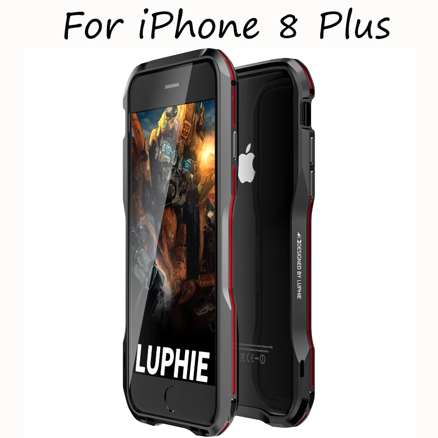 LUPHIE бренд Роскошный металлический каркас ультра тонкий Hoesje чехол для iPhone 8 Plus