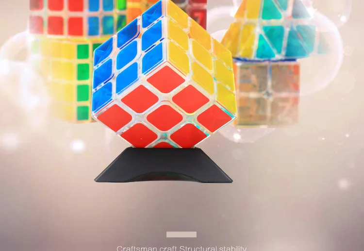 Бренд Z-cube, новинка, 3*3, прозрачный скоростной магический куб, 3x3x3, без наклеек, кубик-головоломка, 4x4x4/Пирамида/2x2x2, игрушка для детей