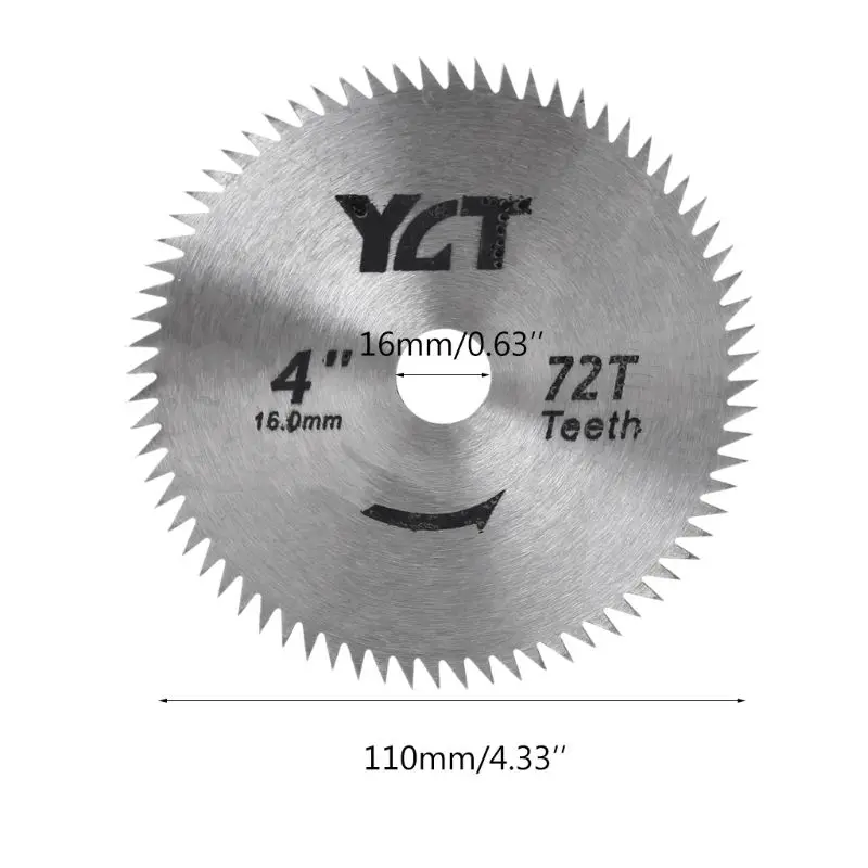 

4" 110mm 72 Teeth Circular Saw Blades Cemented Carbide Cutting Wheel Cutter Discs Tool