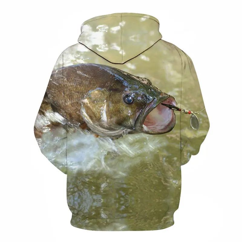 Bathe hocked Fish/толстовки с 3D принтом для мужчин и женщин Толстовка капюшоном