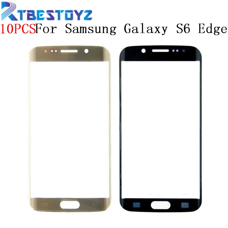 RTBESTOYZ 10 шт./лот сенсорный экран передняя внешняя линза стекло для Samsung Galaxy S6 Edge G925
