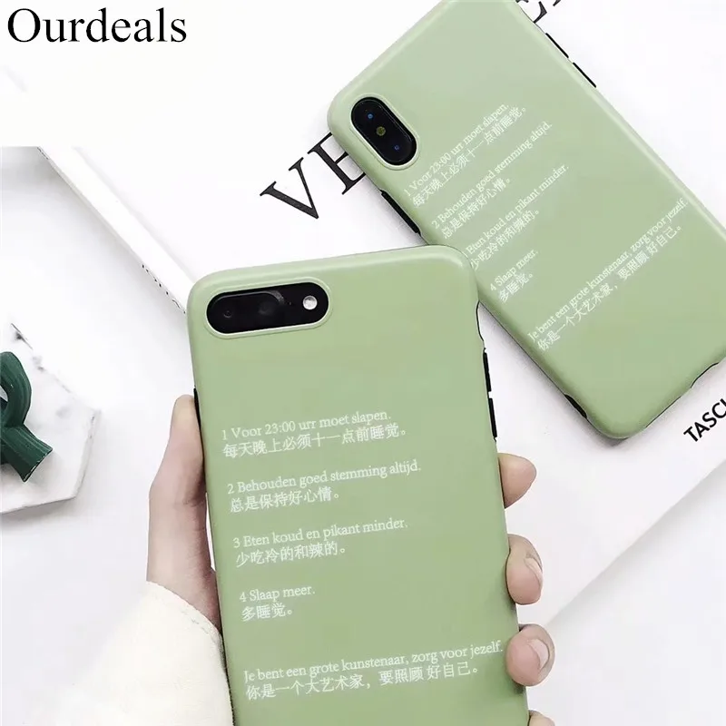 DISCASE IMD простой чехол для телефона с английскими буквами iphone XS MAX XR X 8 7 6 6s plus Чехол