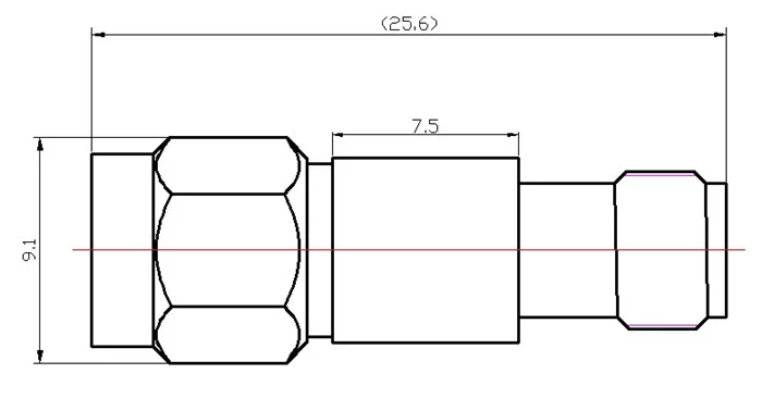 SMA Фиксированный аттенюатор 5dB DC-6 GHz 2W 1dB 50ohm Тип разъема SMA-J~ SMA-K