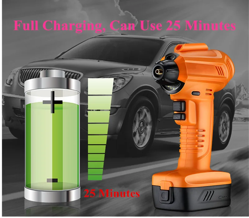 12V Car Tire Inflatable Pump Digital Display Emergency Inflator 2400mA Air Hot Rechargeable Wireless Handheld Vehicle |