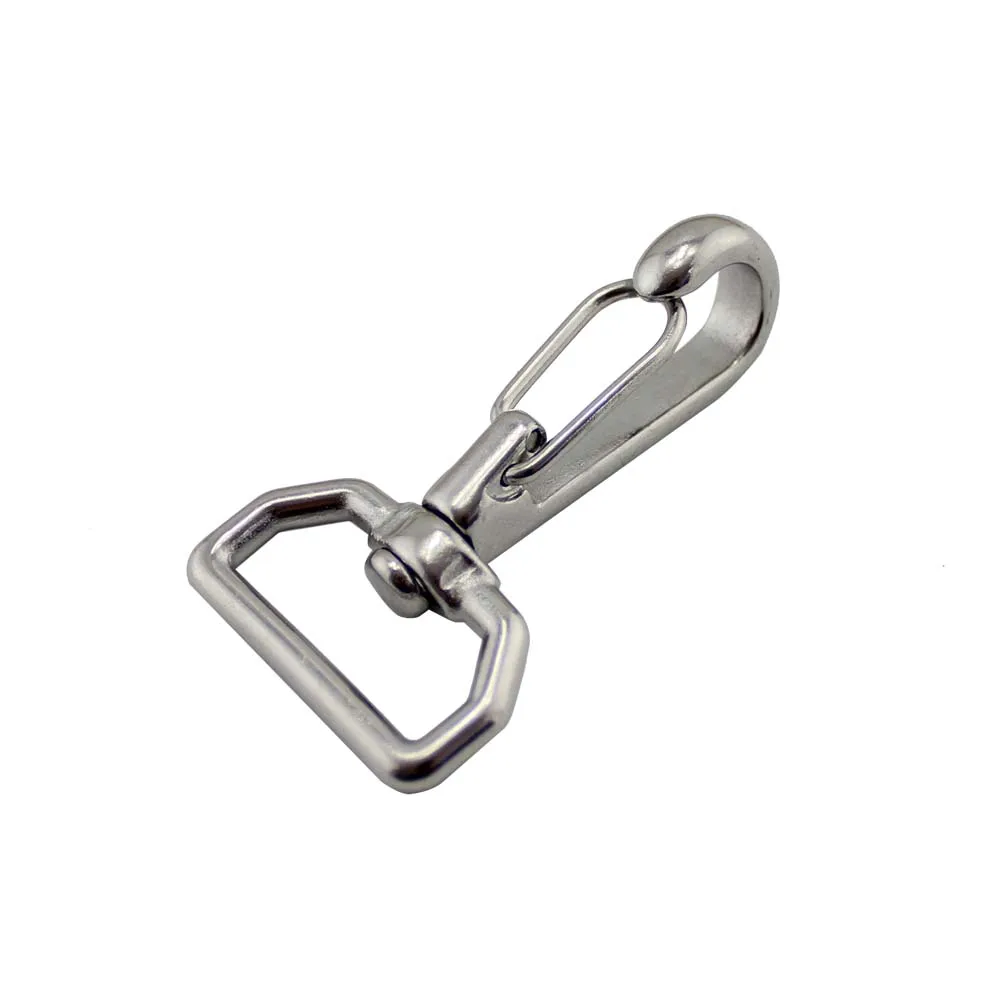 Stainless Steel Swivel-Eye Bolt Spring Snap Hook Square Ring Swivel Quick Hiking Camping Carabiner Pet Chains 10pcs | Обустройство