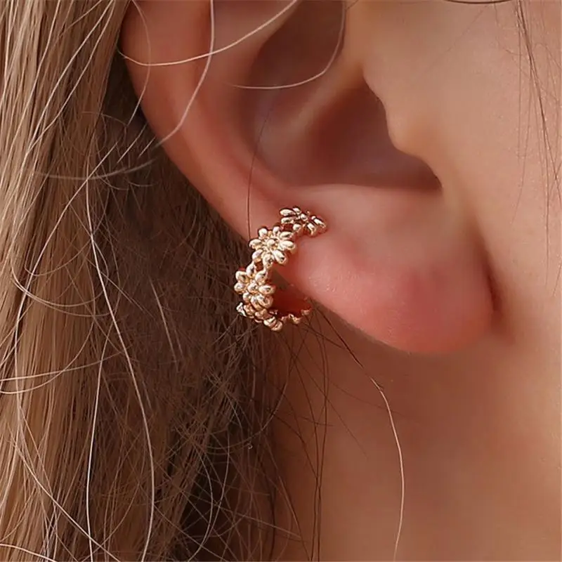 1 пара изысканные женские маленькие круглые серьги-каффы для девушек женщин