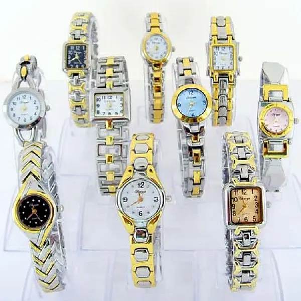 Элегантные модные повседневные бизнес смешанные оптом 10 шт Золотые/серебряные