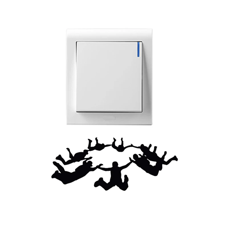 Модное парашютное Спортивное украшение для стен 5WS0118|decorative switch stickers|wall decorswitch sticker