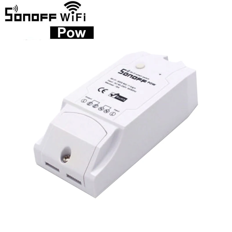 Sonoff Pow R2 15A умный Wifi переключатель монитор мощности Измерение домашней энергии беспроводной пульт дистанционного голосового управления домашняя Автоматизация