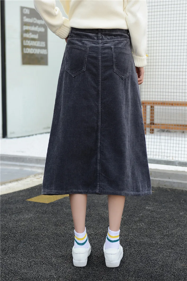 Осенне зимняя повседневная трапециевидная юбка для девочек подходящая ко всему