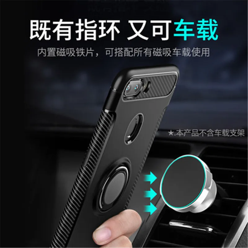 3D кольцо Стенд Чехлы для OPPO R15 мечта Pro Чехол Магнитный Броня держатель Гибридный