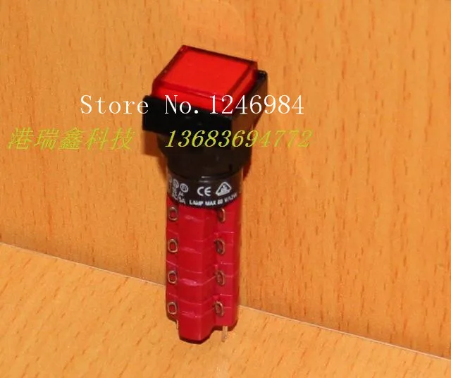 

M16 lock reset button switch DECA Progressive Alliance square four -point switch D16LMS1-4AB D16LAS1-4AB R G B WH Y O --5pcs/lot