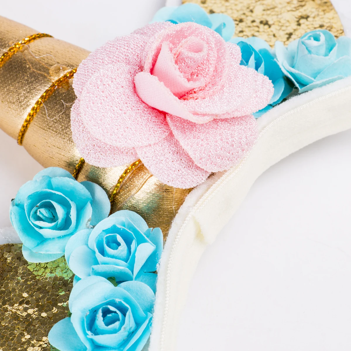 Волшебная Золотая головная повязка на голову с единорогом нарядное платье для