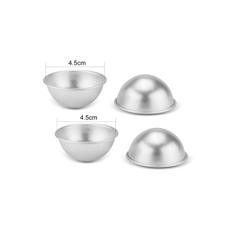 6 шт./упак. шарики для ванны металла Алюминий сплав форма бомбочек ванн 3D мяч