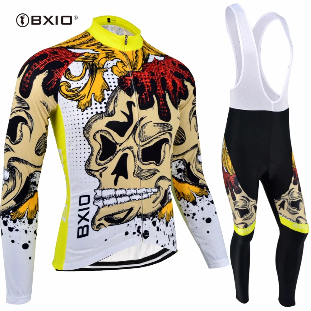 BXIO зимние теплые флисовые комплекты для велоспорта теплая велосипедная одежда с