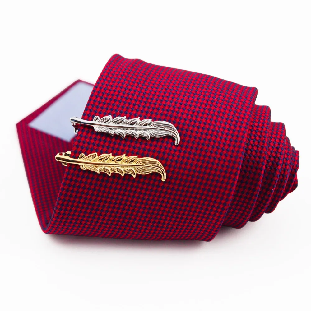 Высокое качество блестящий зажим для галстука металлическая застежка