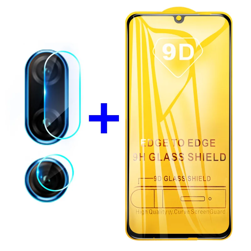 Пленка для объектива камеры 9D закаленное стекло Huawei Honor 10 lite 10i 20i 8X P Smart Plus 2019