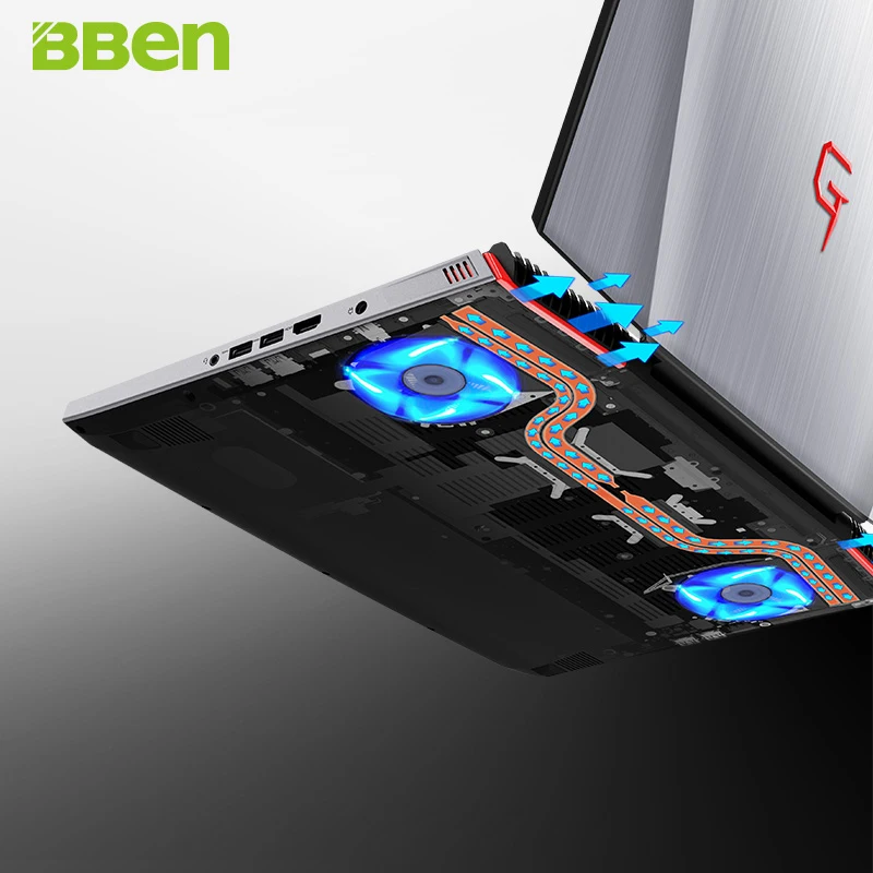 BBen G16 15.6'' Laptop Intel i7 7700HQ GTX1060 8G/16G RAM 128G/256G SSD 1T HDD Aviation Metal RGB Backlit Keyboard IPS Pro Win10