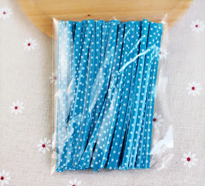 9 см волнистые точки красочные провода для выпечки мешок тостов хлеба кабельные