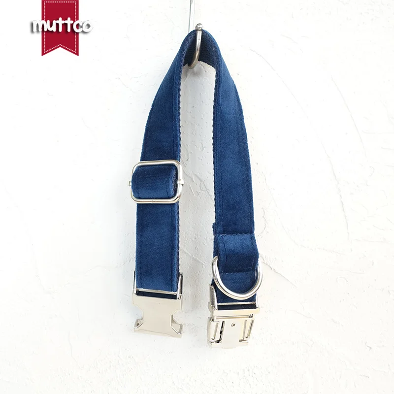 MUTTCO ошейник поводок набор аксессуар для домашних животных Сапфир Регулируемые