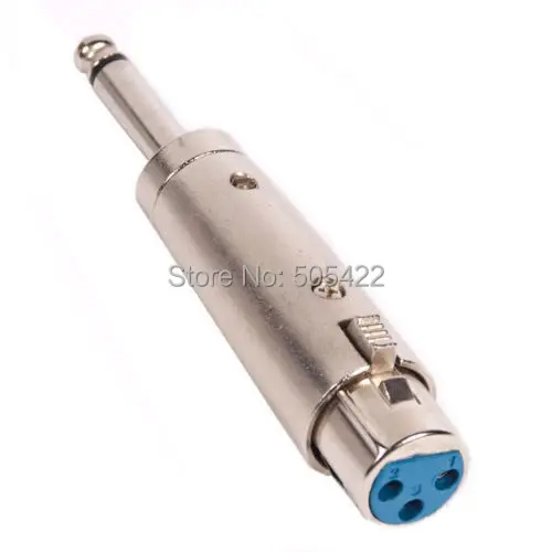 Аудиокабель 20 шт./лот 3pin XLR Мама до 1/4 дюйма 6 35 мм моно папа адаптер для микрофона и