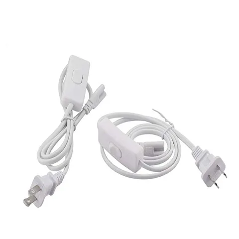 T8 T5 вилка ЕС США трехжильная Интегрированная Лампа трубка кабельный разъём с переключателем линия питания светодиодный ная лампа розетка соединительная линия