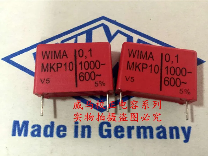 2020 Φ 10 шт/20 шт Германия WIMA MKP10 1000V 0 1 мкФ 104 100N P: 22 5 мм|Конденсаторы| |