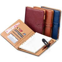a6 a5 b5 a4 filofax ring binder notebook business pu leather diary cover agenda blue wine black office professional planner book