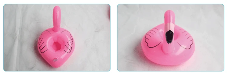 PIKAALAFAN, новинка,, Мини, Розовый фламинго, надувные держатели для стаканов с напитком, плавающий игрушечный бассейн, вечерние, для телефона, чашка, 1 шт