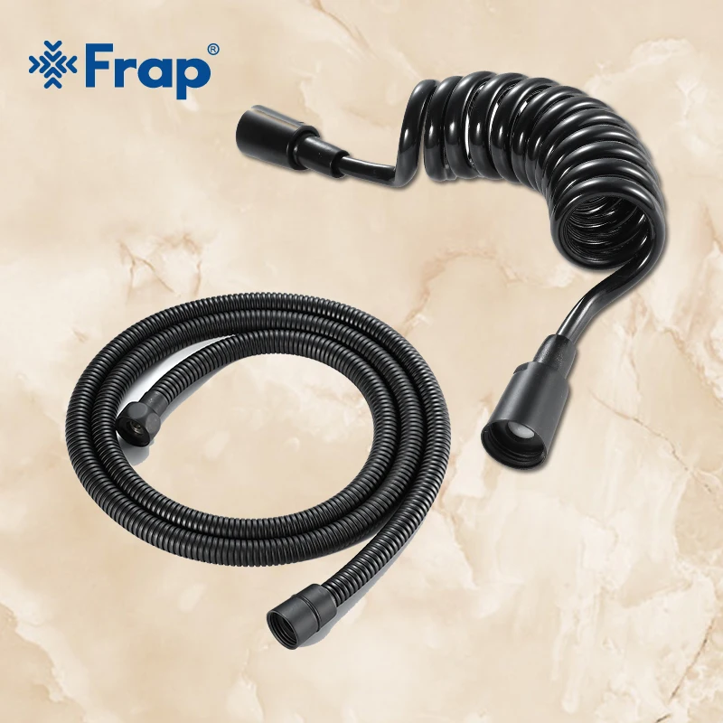 

Frap 1.5m Shower Hose bidet faucet hose Flexible Bathroom Water Pipe black Color Common Pumbing Hoses Bathroom accessories