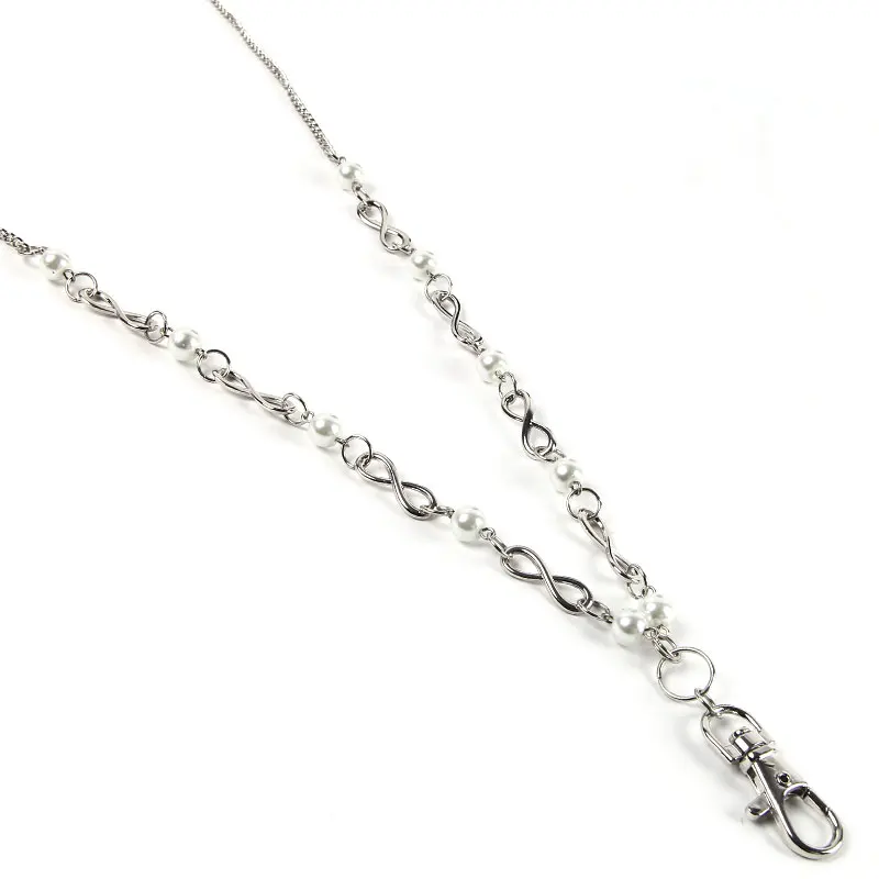 5 шт./лот Бесконечность жемчужная цепочка 80 см с большой застежкой-лобстером для Mi
