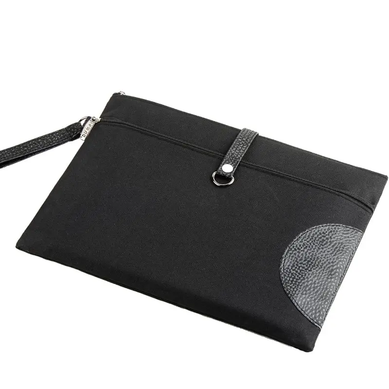 Dumei A4 A5 B6 double-deck portable Snap document bag file pocket with double zipper office school supplies NF-633 | Канцтовары для