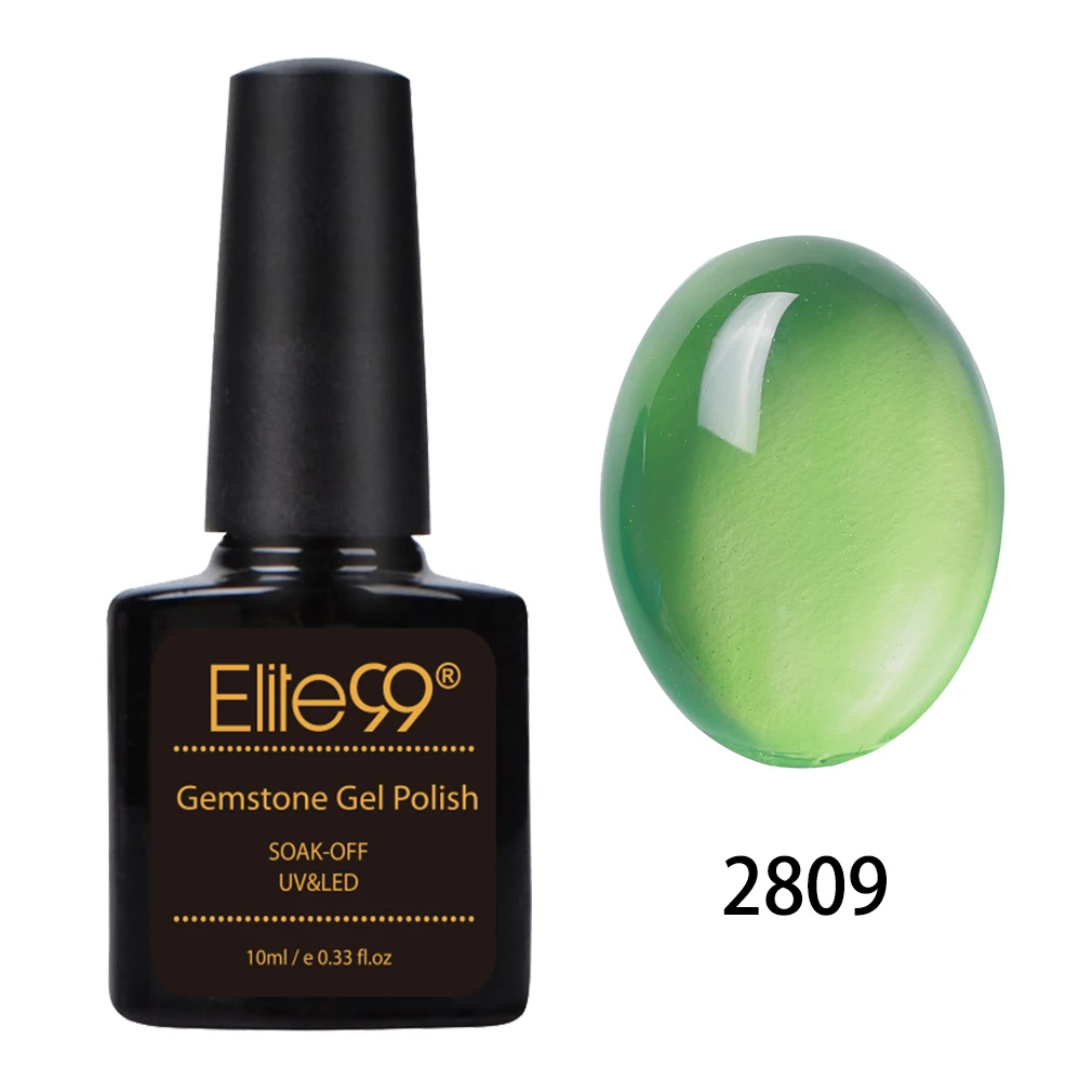 2809 Elite99 10 мл Прозрачный Gamestone Гель-лак для ногтей карамельный цвет замачиваемый УФ светодиодный Гель-лак для ногтей длинный последний Гибридный Полупостоянный гель - Цвет: 2809