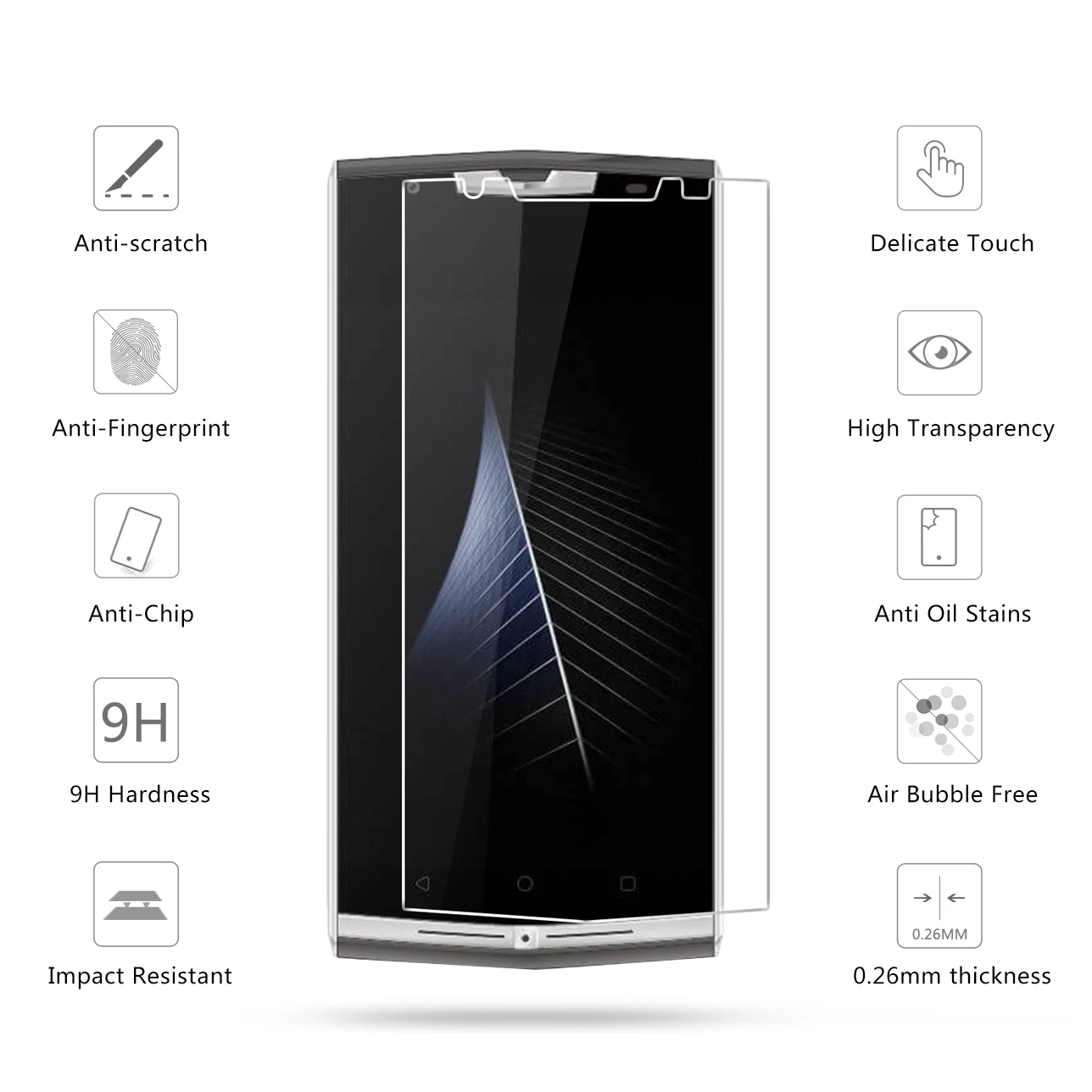 2.5D 0 26 мм 9H Премиум Закаленное стекло для Oukitel K10000 Pro Защитная пленка Pro|tempered glass|premium