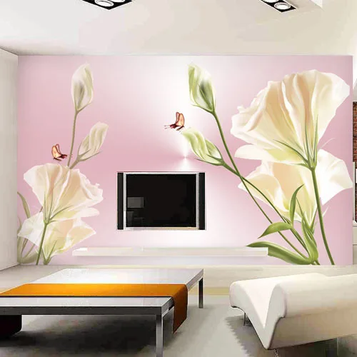 3D обои для спальни фотообои большие индивидуальные элегантные современные