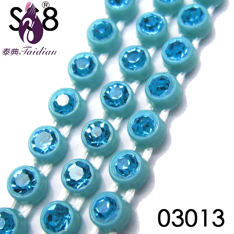 83013 Taidian Rhinestone banding SS8 для ручной работы Бисероплетение 3,0 мм каменная цепь 10 ярдов каждая карта - Цвет: 83013