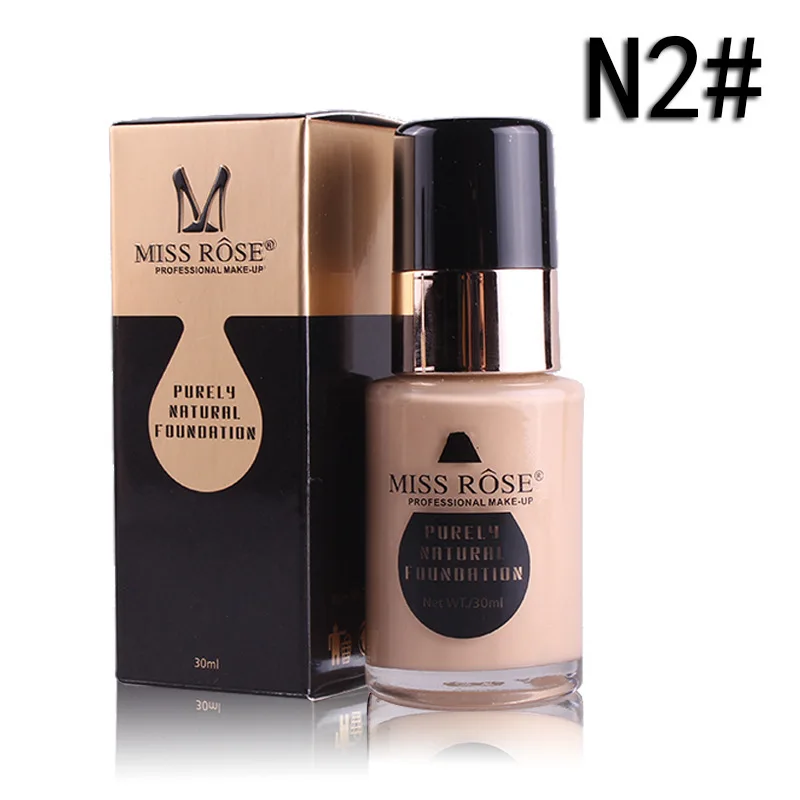 MISS ROSE 30MLGlass Bottle Foundation Repair Nourishing Concealer Foundation