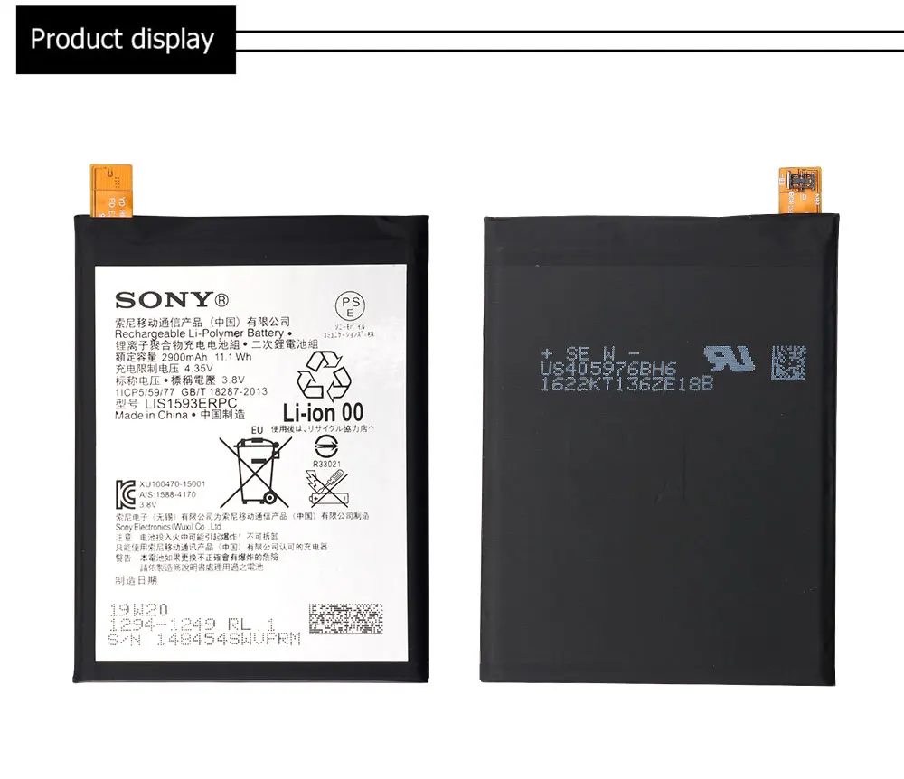 Sony LIS1593ERPC телефон батарея 2900 мАч для sony Xperia Z5 E6633 E6683 E6603 E6653 запасная батарея+ Бесплатные инструменты