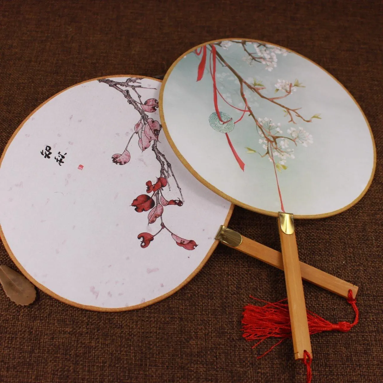 1 шт. розовый Дворцовый стиль вентилятор Классический китайский ручной