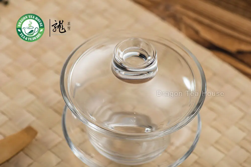 Высококачественный большой традиционный чай Gongfu из прозрачного стекла Gaiwan 170 мл 5