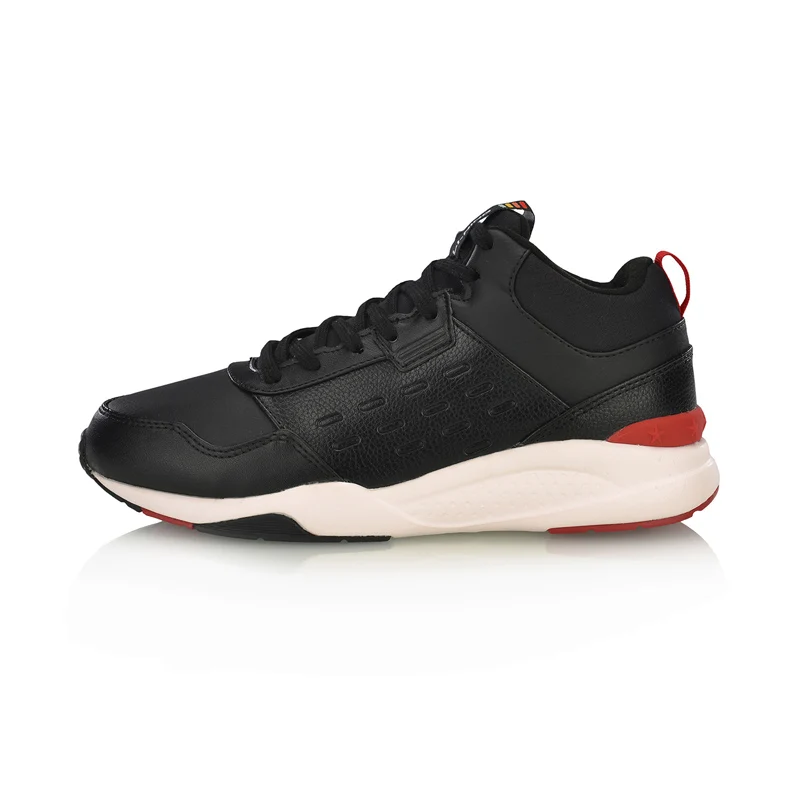 Li-Ning/Женская Классическая обувь для отдыха; теплые флисовые Нескользящие кроссовки с подкладкой; спортивная обувь; AGCN156; YXB251 - Цвет: AGCN156-1H
