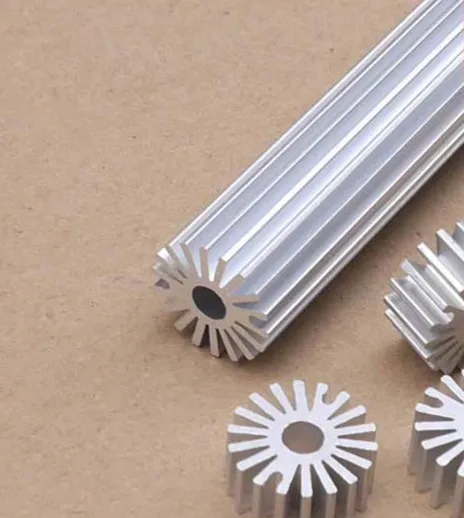 Светодиодный радиатор для подсолнуха круглый алюминиевый 20*5*20 мм профиль 10