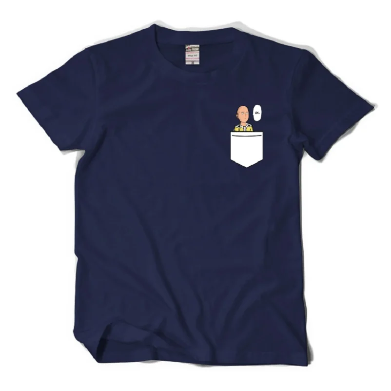 

High-Q Unisex Japan Anime ONE PUNCH-MAN saitama T-Shirt Tee OPPAI Saitama Student Cotton Casual T-Shirt T-Shirt Tee