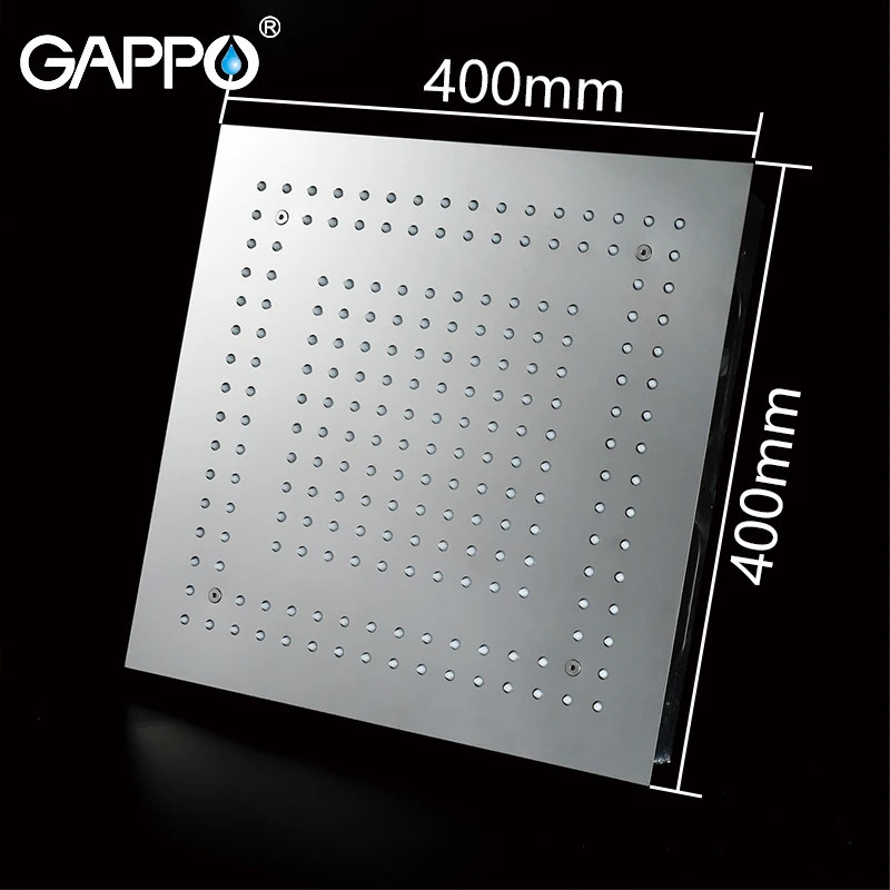 Насадка для душа GAPPO 400 мм * светодиодная душевая лейка с водяным питанием набор