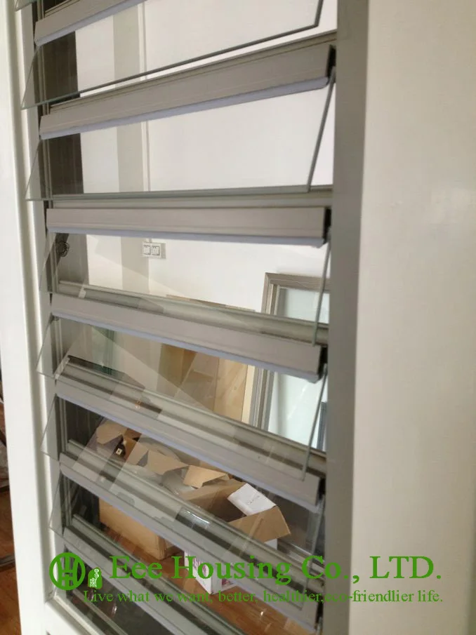 Алюминиевые стеклянные окна с жалюзи экранами насекомых встроенные безопасные